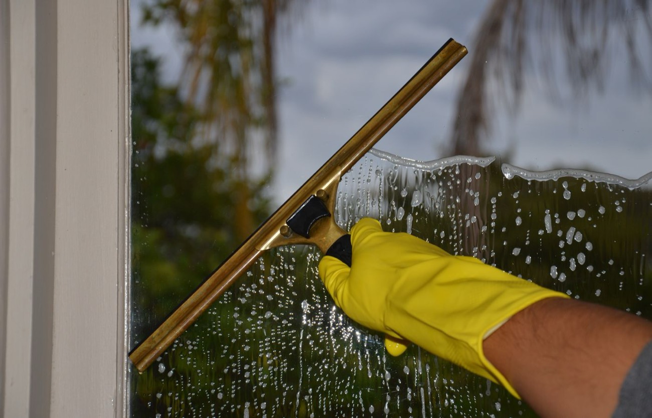 Professionele glasbewassing